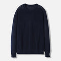 Custom Men's Breathable Knitted Pullover Winter Jacquard Crew Neck Sweater with Plus Size Featuring Custom LOGO