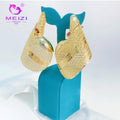 Meizi Jewelry 2024 Designer Brand Jewelry Waterproof Ear Cuff Clip on 18K Gold Plated Water Drop Stud Earrings