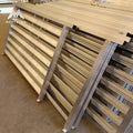 Easy Installation Wood Grain Aluminum Privacy Garden Fence Metal Border Edging Panels for Patio and Flower Bed Areas