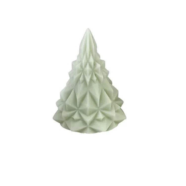 Geometric Diamond Christmas Tree Silicone Mold DIY Homemade Christmas Tree Candle Aromatherapy Plaster Soap Mold Baking Tools