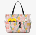 New Style Travel Duffle Bags Hawaiian Island Puakenikeni Anthurium Flower Design Custom Large Capacity Beach Bag with logo
