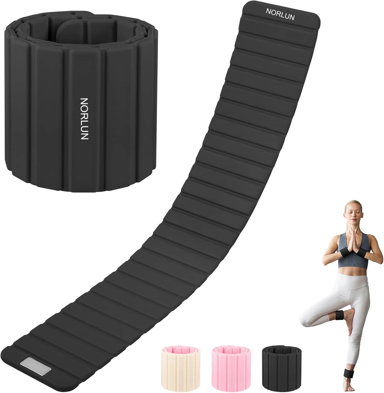 Custom Logo Magnetic Bangles for Women Wearable Silicone Ankle Wrist Weights for Home Workout Dual Color Weighted Bracelet