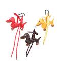 Wholesale Vintage Metal Dachshund Puppy Car Keychain Bag Pendant Tie Lanyard Chocolate Braided Rope Accessories