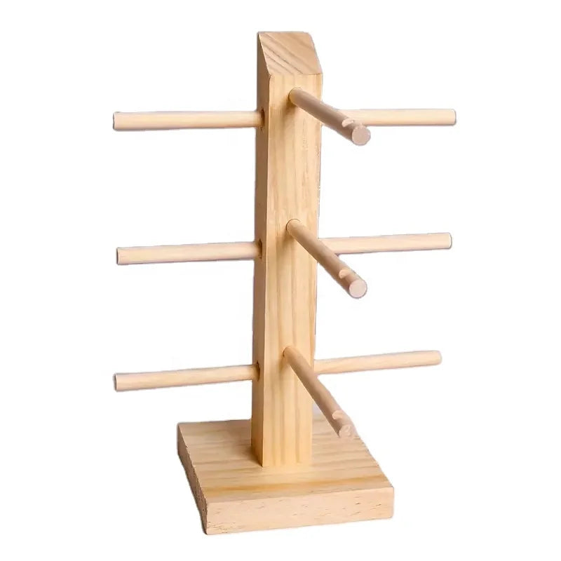 Wooden Sunglasses Display Stand Natural Eyewear Showcase Rack Retail  Shop  Desktop Free Standing Glasses Holder Frame Rack