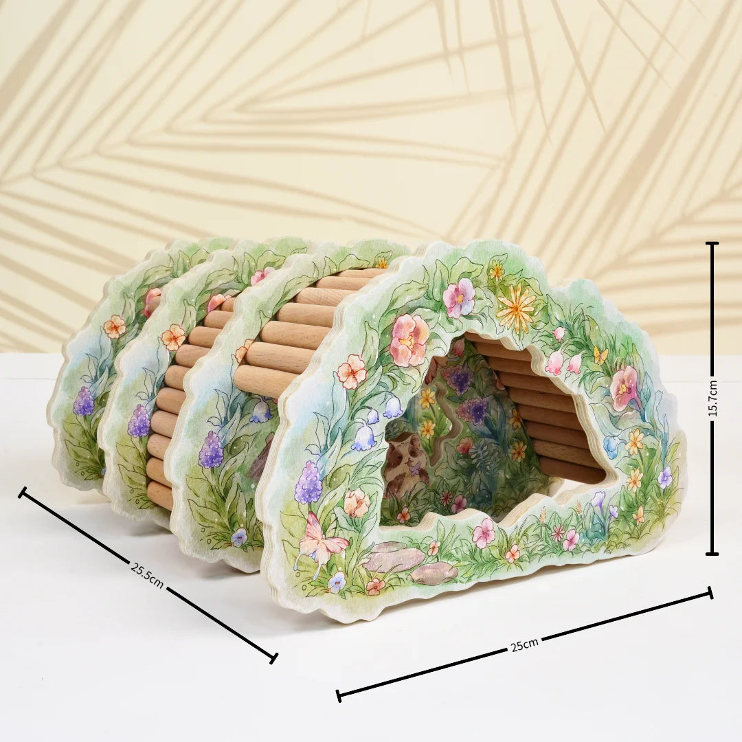 Original Design Multi-Layer Solid Wood Multi-Functional Hamster Hide