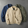 Bangladesh China Factory Price 2026 Men's Casual Washed Retro Distressed Loose Fit Korean Style Long Sleeve Zipper Jacket