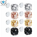 Fashion Magnetic Ear Stud Zircon Clip No Hole Non-Piercing Magnet Earrings Gift Jewelry for Men Women