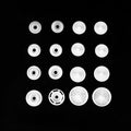 Source Factory White Black T3 T5 T8 Round Custom Plastic Snap Button