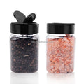 6oz Plastic Spice Shaker Jar / Square Spice Plastic Container with Induction Seal / Empty Square Plastic Seasoning Storage Jar