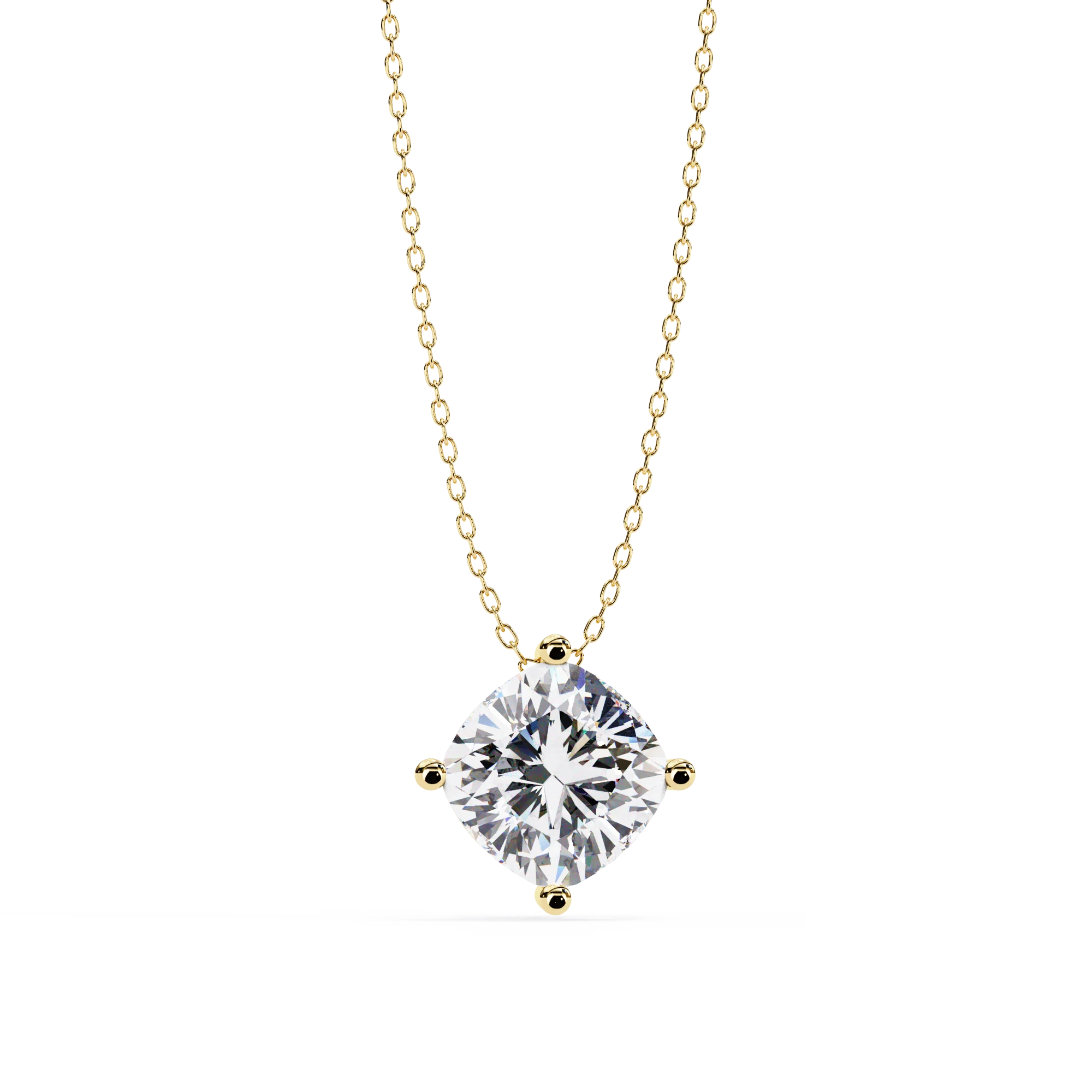 2.32 Ct Lab Grown Diamond Cushion Cut Platinum 14K Gold Plated IGI Certified Classic Stud Anniversary Gift Wife Low Price White