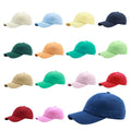 Vintage Solid Color Cotton Baseball Cap Basic Dad Cap with Hand Embroidered Sports Logo Street Style Accessories