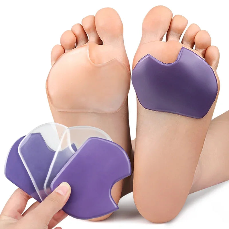 Melenlt Self-Adhesive Gel Pads for Ball of Foot Cushioning Relieve Metatarsal & Sesamoid Pain Provide Comfort & Protection