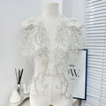 Wholesale Luxury Beaded Embroidery Flower Applique Patch for Bridal Wedding Dress Evening Gown Costume Shirt Decoration