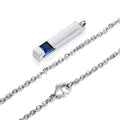 Birthstone Memorial Urn Necklace Pendant for Ashes Cremation Ashes Urn Necklace
