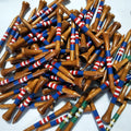 Factory Direct Supply of Eco-friendly Bamboo Golf Tees Available in All Sizes Customizable Logo Natural and Durable Wholesale