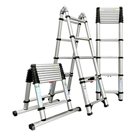 Industrial Aluminum Telescopic Ladder 2-meter Foldable Household Ladder