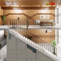 Steel Powder Coated Modern Stair Railing with Unique Designs for Residential and Commercial Use