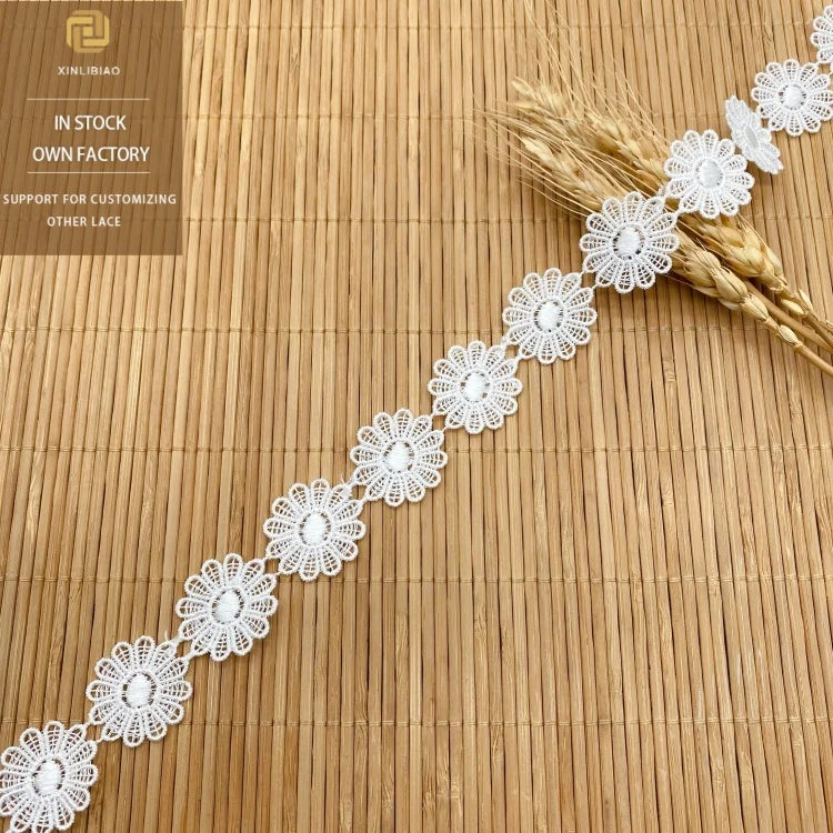 High-quality Embroidered Flower Lace Children's Dress Lace Trim Decoration Fashionable Colored Lace Manufacturer