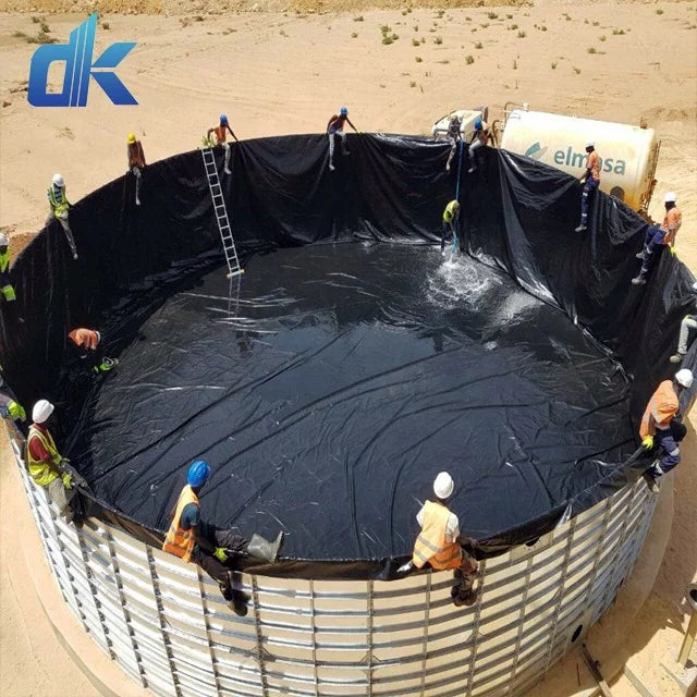 Waterproof Impermeable Plastic Sheet HDPE Geomembrane 0.75 0.5mm Fish Shrimp Pond Liner Dam Hdpe Liner for Landfill Septic