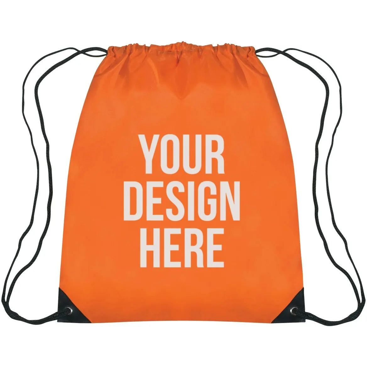 Custom Logo Reusable Drawstring Bag Lightweight Gym Sack Sports Cinch Backpack for Fitness Promotion