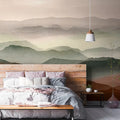 Germany Made Modern Design Photo Wallpaper Murals Landscape Red Green Violet Beige Non Woven Vinyl Wall Mural for Dining Bedroom