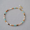 18K Real Gold Plated Classic Freshwater Pearl Choker Natural Stone Bead Necklace Bracelet Waterproof Summer Boho Jewelry for