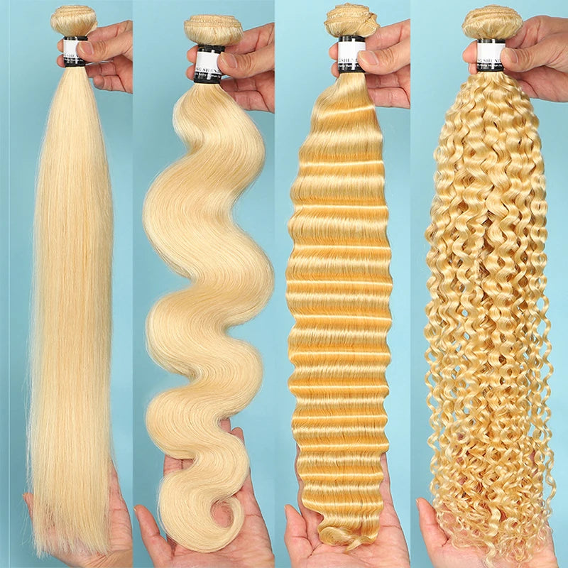 Cheap 613 Human Hair Bundles Deep Body Wave Brazilian Bundles Remy Raw Indian 100% Human Hair Extensions Bundles Kinky Curly