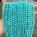 JD GEMS Wholesale Natural Amazonite Round Blue Loose Beads High Quality Healing DIY Jewelry Bracelets Making