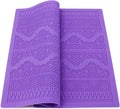 LifeTop Silicone Fondant Lace MoldPurple Silicone Lace Mould for Cake Decorating Molds Silicone Shapes Border Decoration