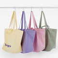 Wholesale Customized Color Size Print Logo Durable Tote Bag Eco-Friendly Reusable Grocery Shopping Canvas Gift Bag Letter Low