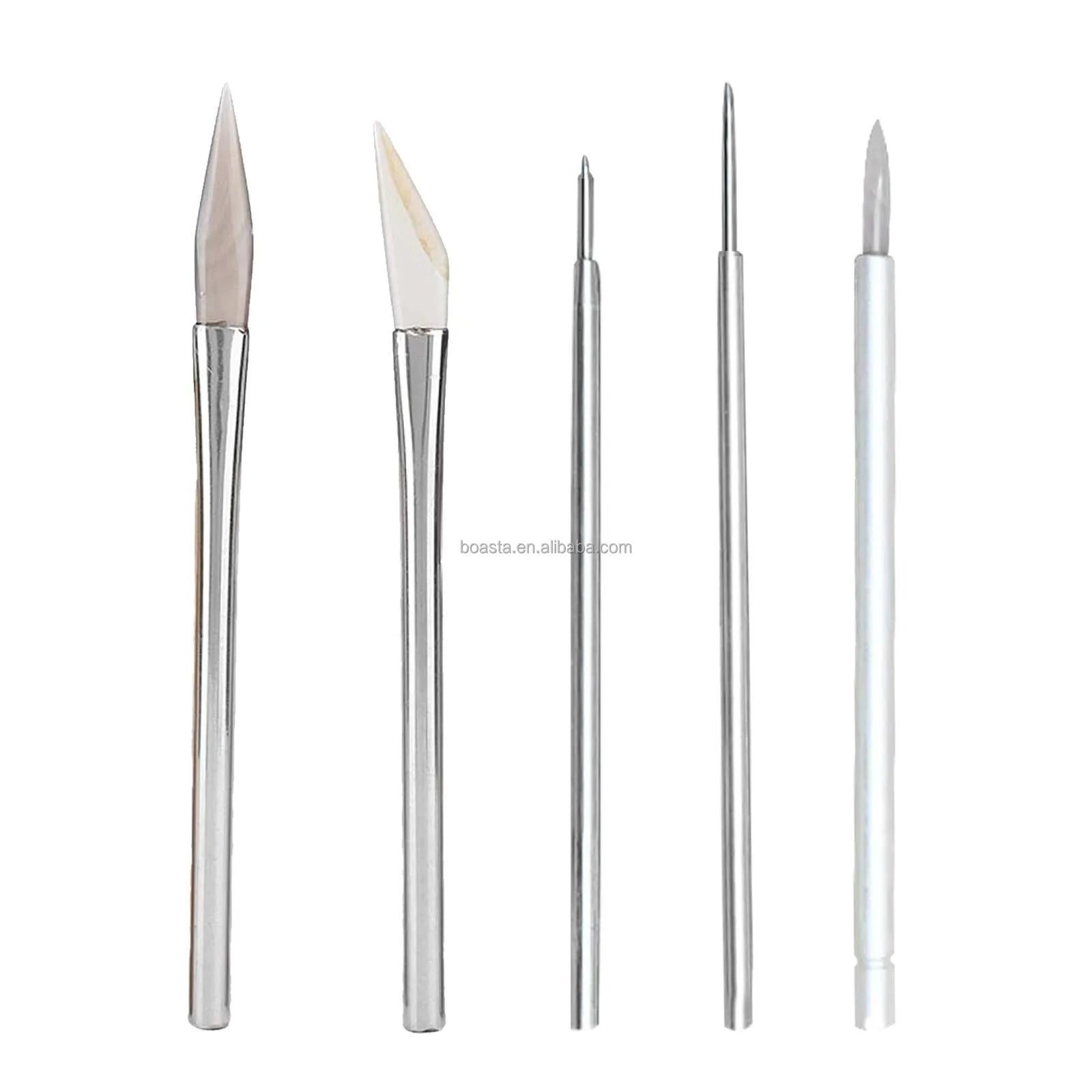 Boasta Jewelry Burnisher Agate Polishing Tool Steel Handle Sword Shape Oval Shape Round Shape Goldsmith Smoothing Finishing Tool