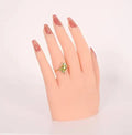 Soft Fake Mannequin Hand Finger Flexion Nail Art Training Tool Hand for Practice Silicone Practice Hand With Bracket for Nails