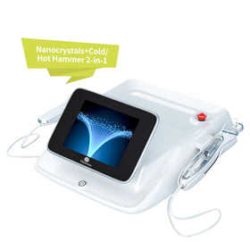 Newest Skin Facial Lift Cold Hammer Nano Chip Electroporation Mesotherapy Machine 2 in 1 Meso Gun Skincare Beauty Instrument