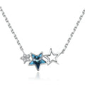 2023 New Customize Women Jewellery Chain Filled Zircon Minimalist Little Star Choker 925 Necklace Silver Chain for Women