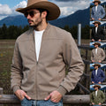 Wholesale Autumn New Products Selling Well in the Western Region. Men's Hunting Jackets Made of Loose Suede Fabric with Zippers MegaBDM