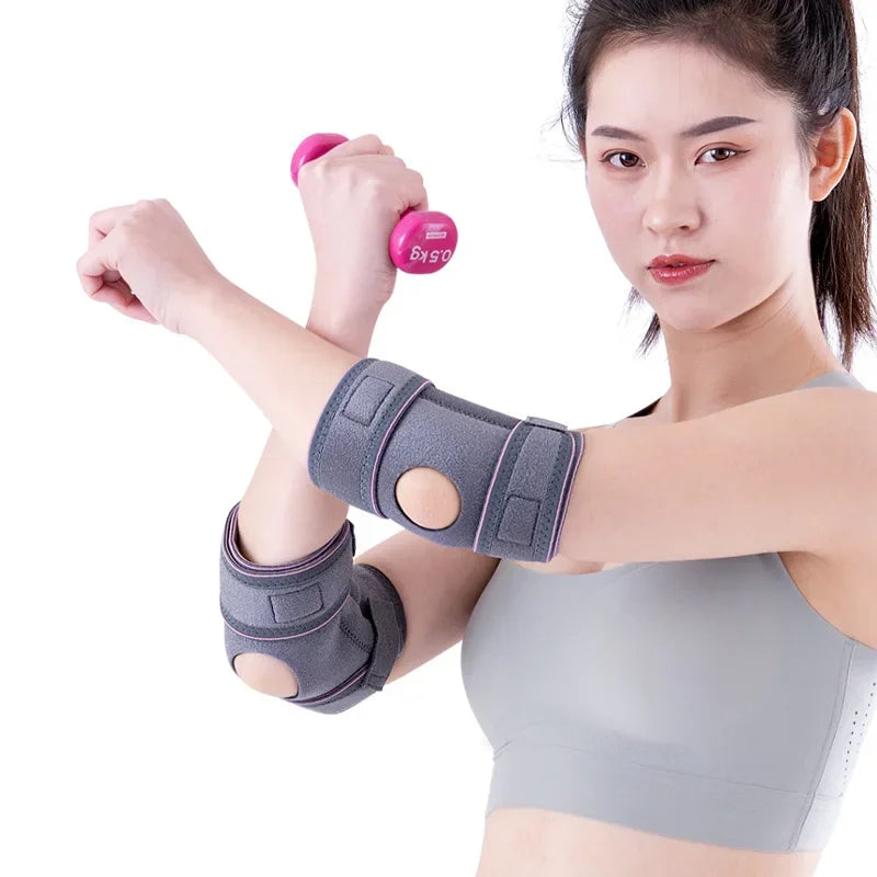 Melenlt Adjustable Elbow Brace  -Sports Protector for Basketball Tennis and Arthritis Pain Relief