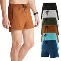 Running Breathable Quick Dry Woven Polyester Quad Stretch Three Quarter Length Pants Men's Running Shorts