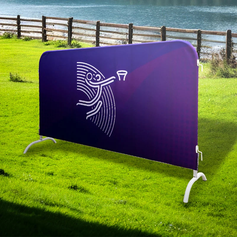 Custom Weather-Resistant Barricade Covers for Crowd Control Barriers Category Banners