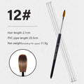 Wholesale 100% Pure Kolinsky Acrylic Nail Brush Sizes 2 to 18 Professional Acrylic Powder Nail Art Brush for Salon Use MegaBDM