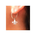 925 Sterling Silver Fine Stud Lily Earrings with Elegant Design From Turkey for Women