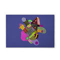 Made In Germany - Home Decor Canvas Picture Colourful Creatures - Wall Mural In Purple And Colourful - Stretcher Frame Art