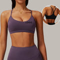 Nude Sports Bra Fitness Yoga Running Bra Fitness Sling Beautiful Back Yoga Bra