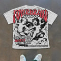 Custom Eco-Friendly Heavyweight Streetwear 100% Cotton O Neck T-shirt Men Oversize Drop Shoulder Loose Fit Long Hip Hop