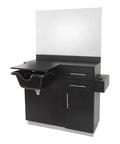 Barber Unit Salon Furniture Mirror Optional Color New Design Barber Station With Sink