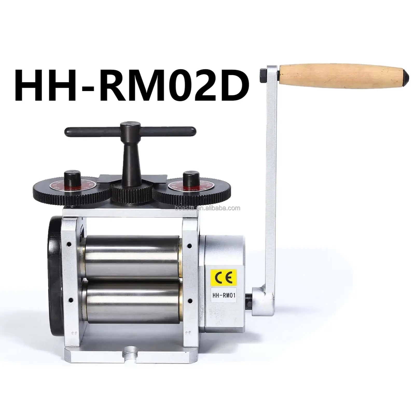 Boasta HH-RM02D Full Flat Jewelry Rolling Mill Manual Metal Sheet Press Machine 160mm Width 65mm Diameter