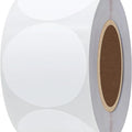 Circle White 2 Inch Color Thermal Printer Stickers Direct Thermal Labels Round Adhesive Paper Roll 750 Pieces Per Roll