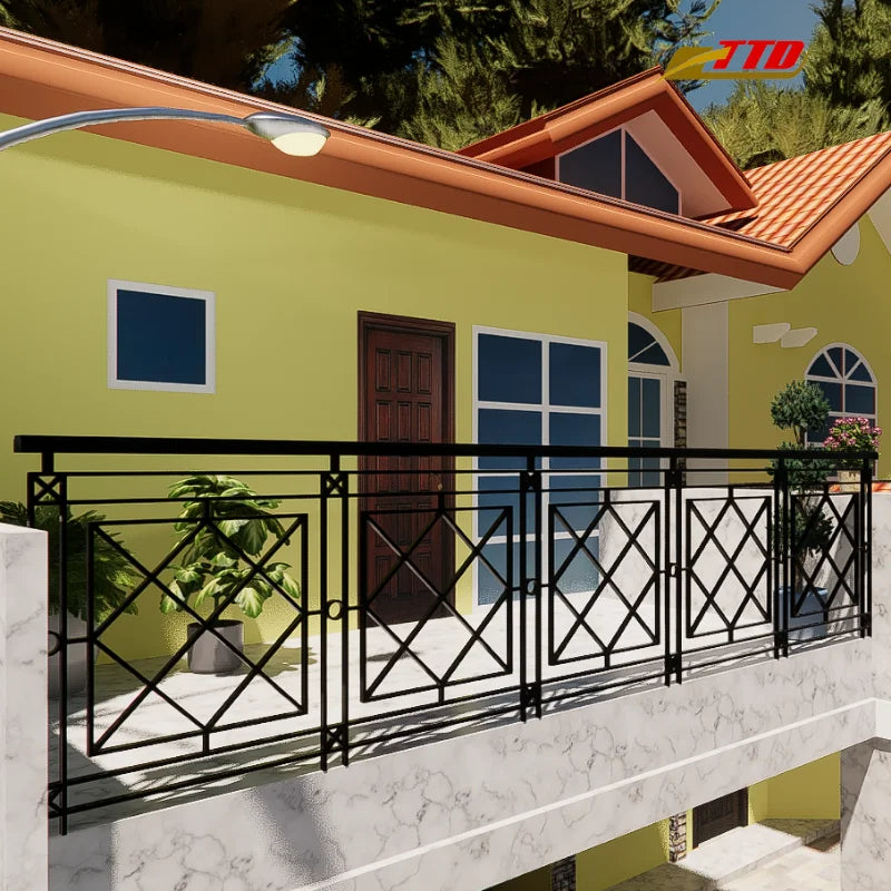 Luxury Wrought Iron Balcony Railings for Villa Homes Add Sophistication and Timeless Beauty to Modern or Classic Design