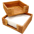 Rattan Napkin Holders Square Napkin Holder Rattan Paper Tray for Table Ratta Square Napkin Holder & Multi-Purpose Paper Tray