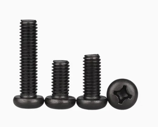 China Wholesale M3 M4 M6 Stainless Steel Carbon Steel Grade 4.8 Black Oxide Cross Head Pan Head Screw