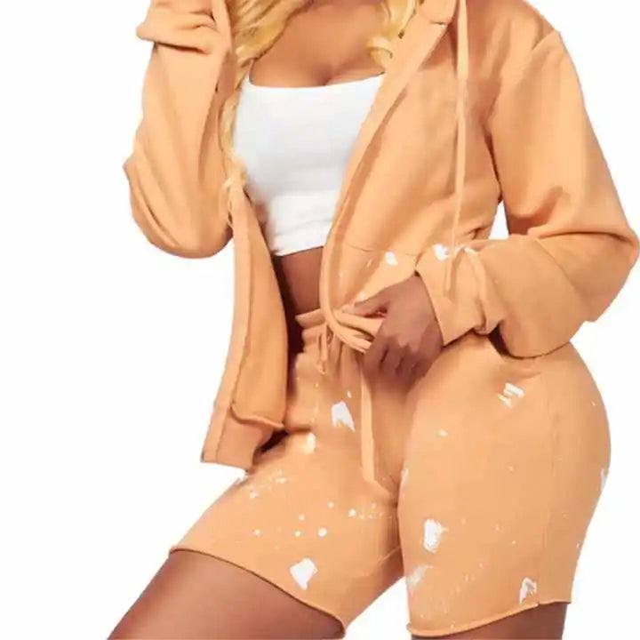 Wholesale Designer Tank Top and Short Sets Summer Fashion Clothing Sleeveless 2 Piece Sets for Women hoodie set